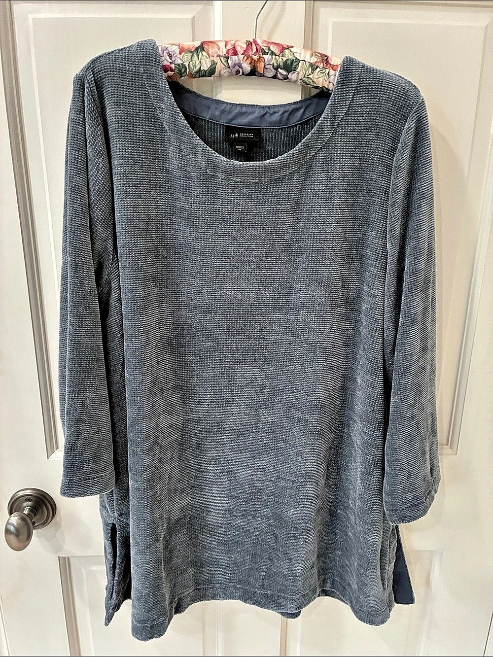 J Jill Wearever Collection Tunic Gray Tunic Size XL Like New